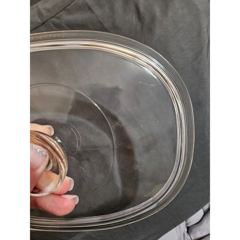 Vintage Pyrex Replacement Lid Pyrex F12C Clear 9.75